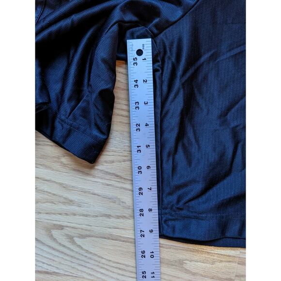 Mens Nike Polyester Athletic Shorts Size L Black Embroidered Swoosh Logo - Picture 9 of 10